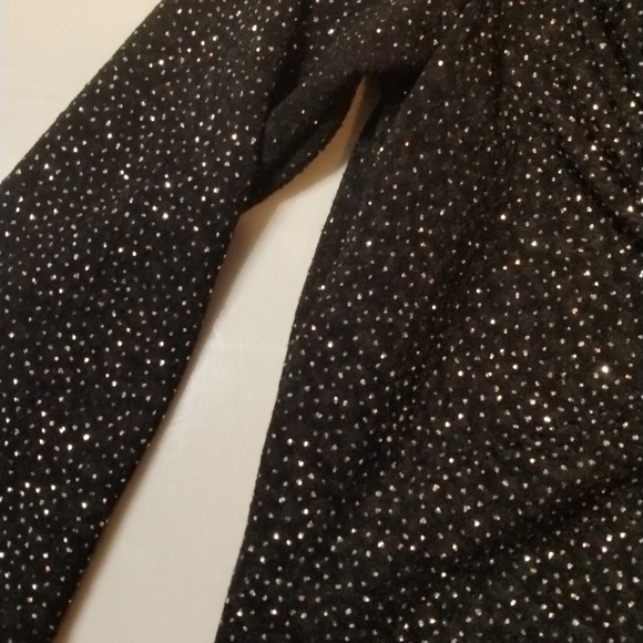 Beautiful Studio Y sparkly glitter drape open back cocktail black dress SIZE Sm - Picture 8 of 8
